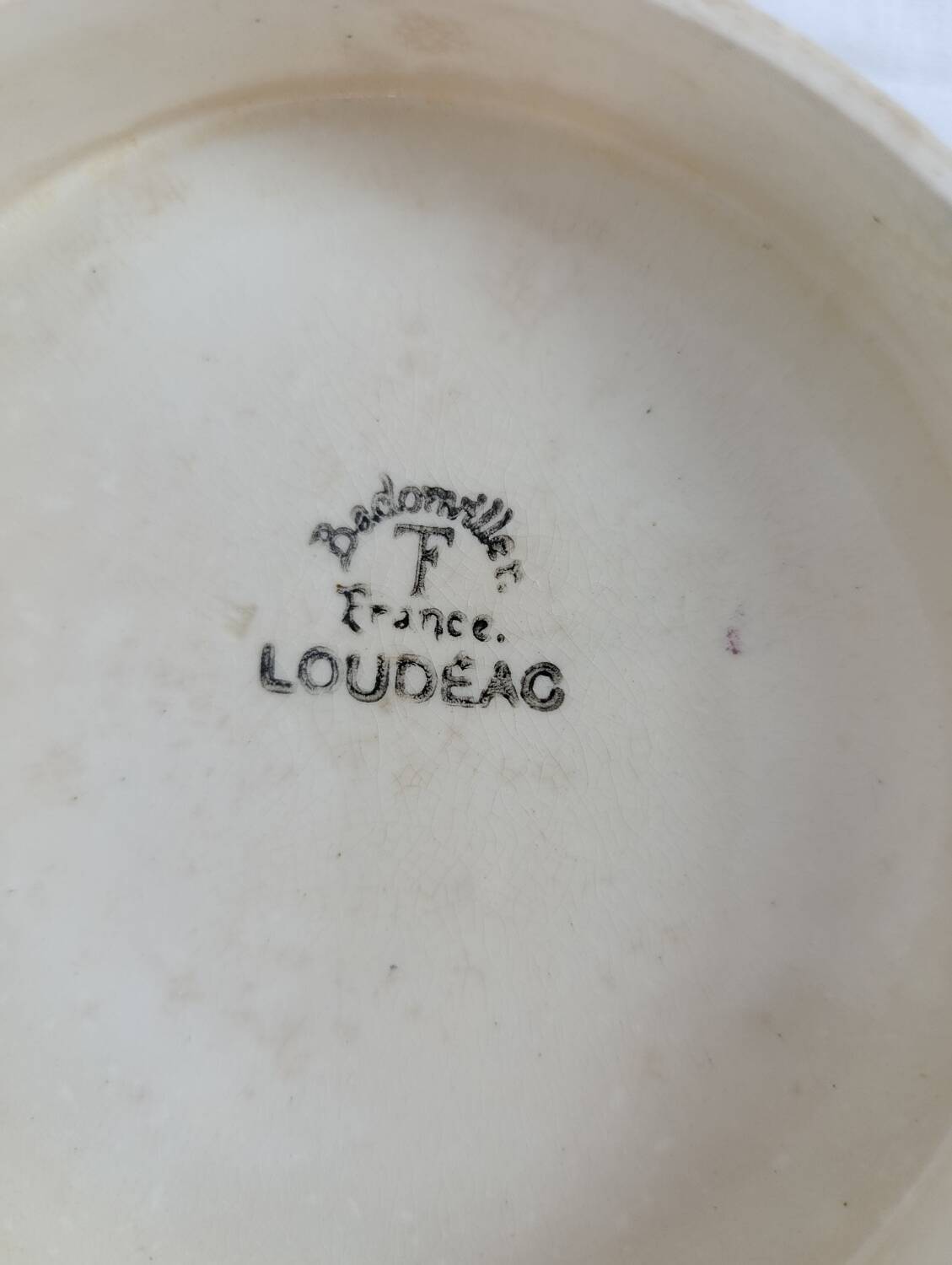 Low compote dish Badonviller model Loudéac