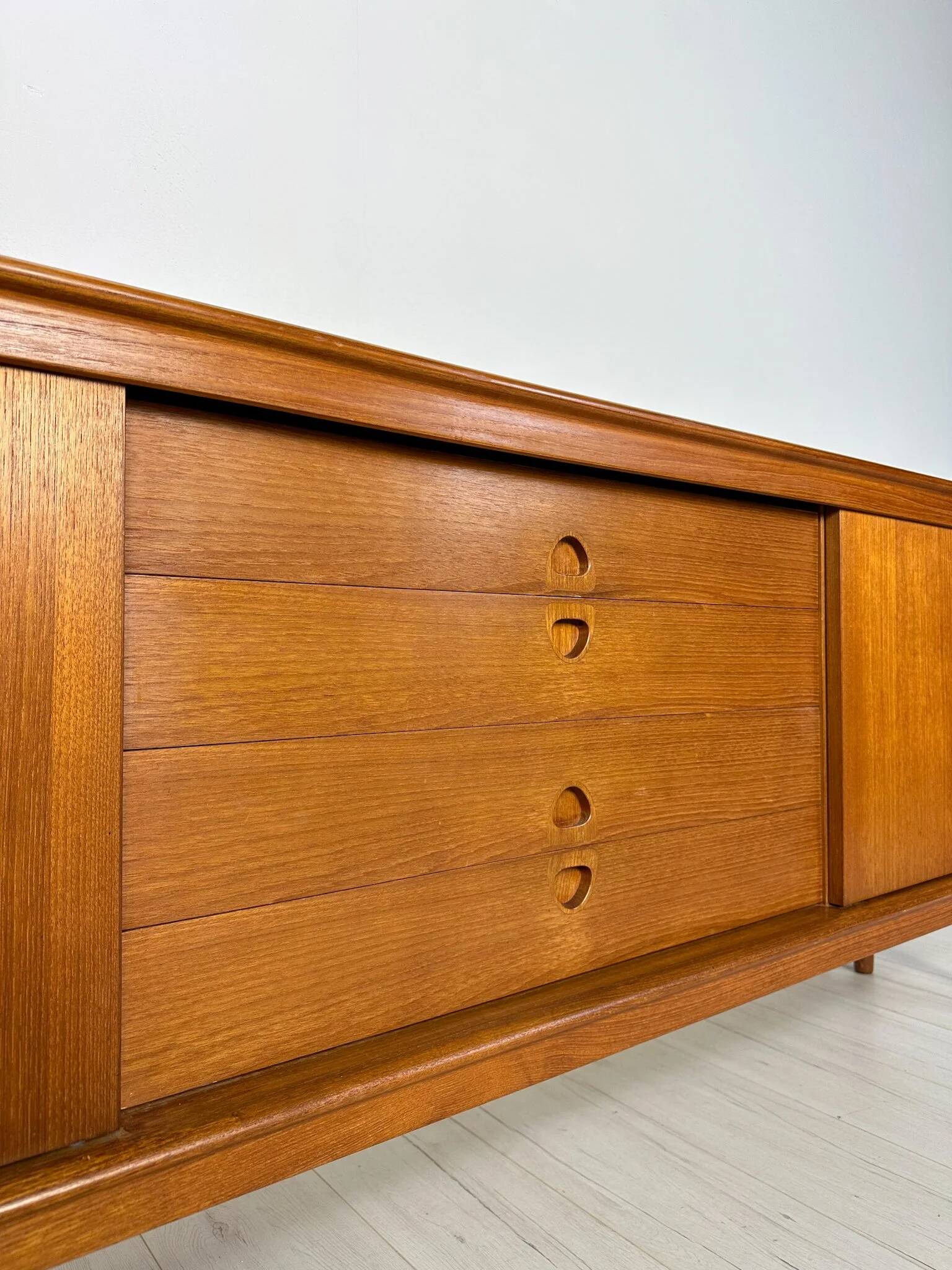 1960s Vintage Large Danish Teak Sideboard by H.W. Klein for Bramin