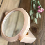 Plastic mirror year 70 round magnifying