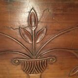 Sculpted walnut front