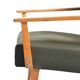 Mid-century armchair in green fabric and beech wood by Jitona, Czechoslovakia 1960s