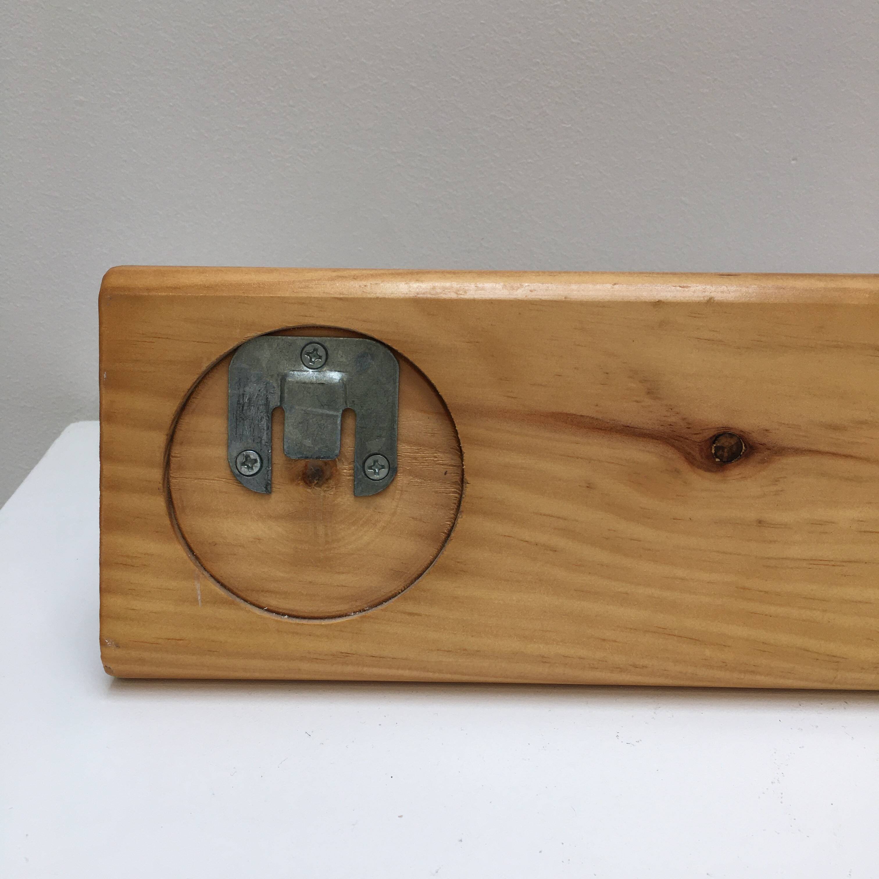 Modernist pine coat rack