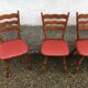Bistro chairs vintage Scandinavian brasserie colorful galette - 1950 1960