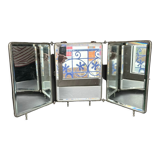 Triptych mirror or barber's mirror