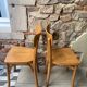 Renovated bistro chair pair