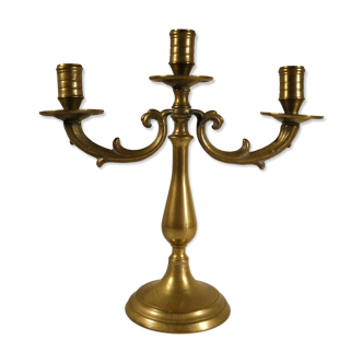 Chandelier three fires in brass 25 cm