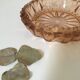 Pink molded glass ashtray