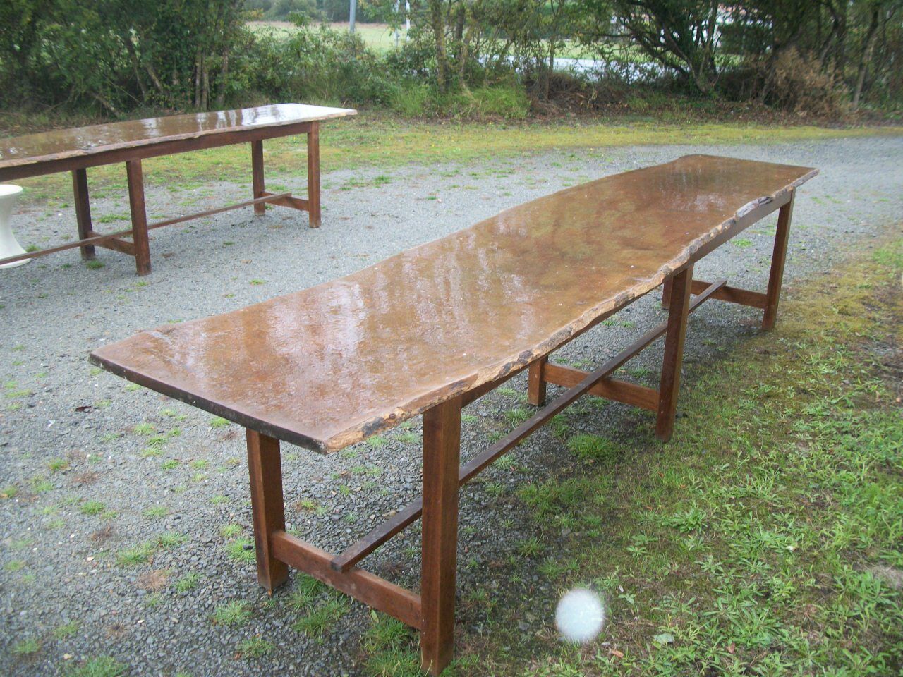 Brutalist farmhouse table