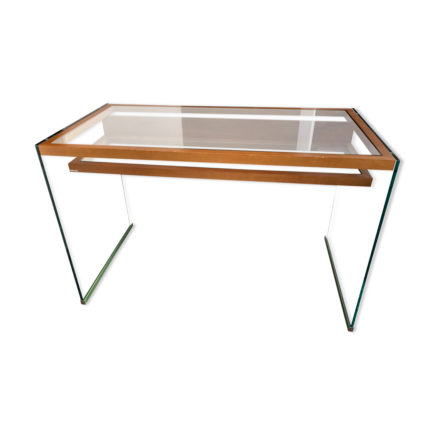 Desk glass structure