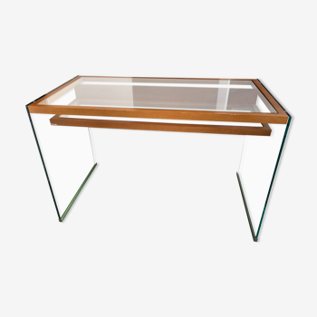 Desk glass structure