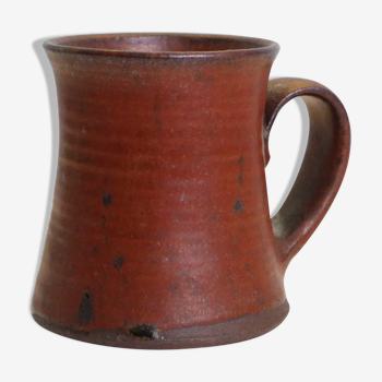 Mug fait main, manufacture française de taizé, poterie vintage,
