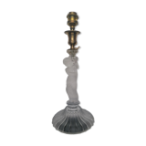 Lamp foot putti torch with baccarat