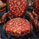 pair of mahogany armchairs, dating from the 19th century