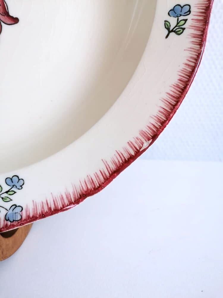 Gien earthen earthenware dish lorraine model