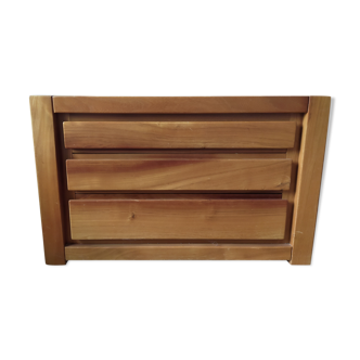 Solid elm chest of drawers