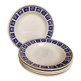 Assiettes vintage décor de la mer