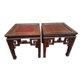 2 tables basses style asiatique