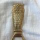 Bronze owl bottle opener