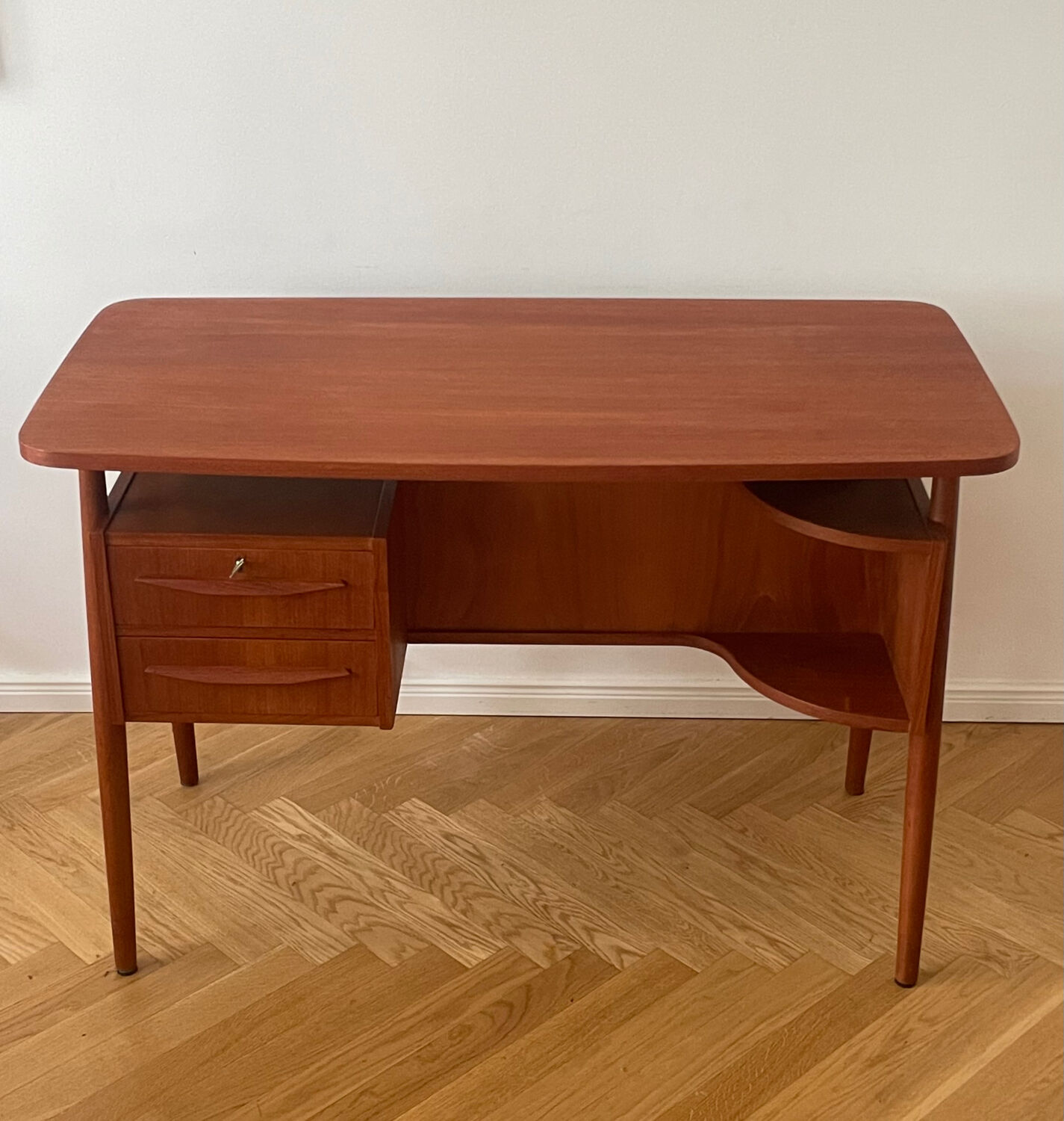 Danish Desk in Teak by Tibergaard 1960s