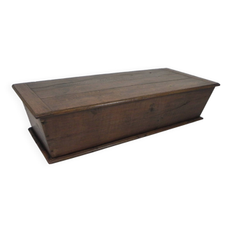 Antique oak chest, trough, blanket chest, 19th century