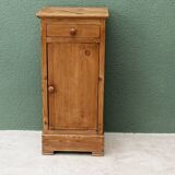 Pitch pine bedside table