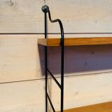 String wooden and metal shelf