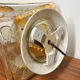 Globe glass chandelier or lamp 60s
