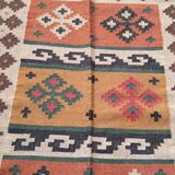 Kilim rug in jute and cotton. 125cm x 195cm