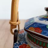 Japanese teapot with candle stove and filter