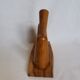 Pepper shaker in olive wood Art Deco style