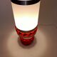 Vintage orange glass lamp signed Robert de Schuytener, 1970.