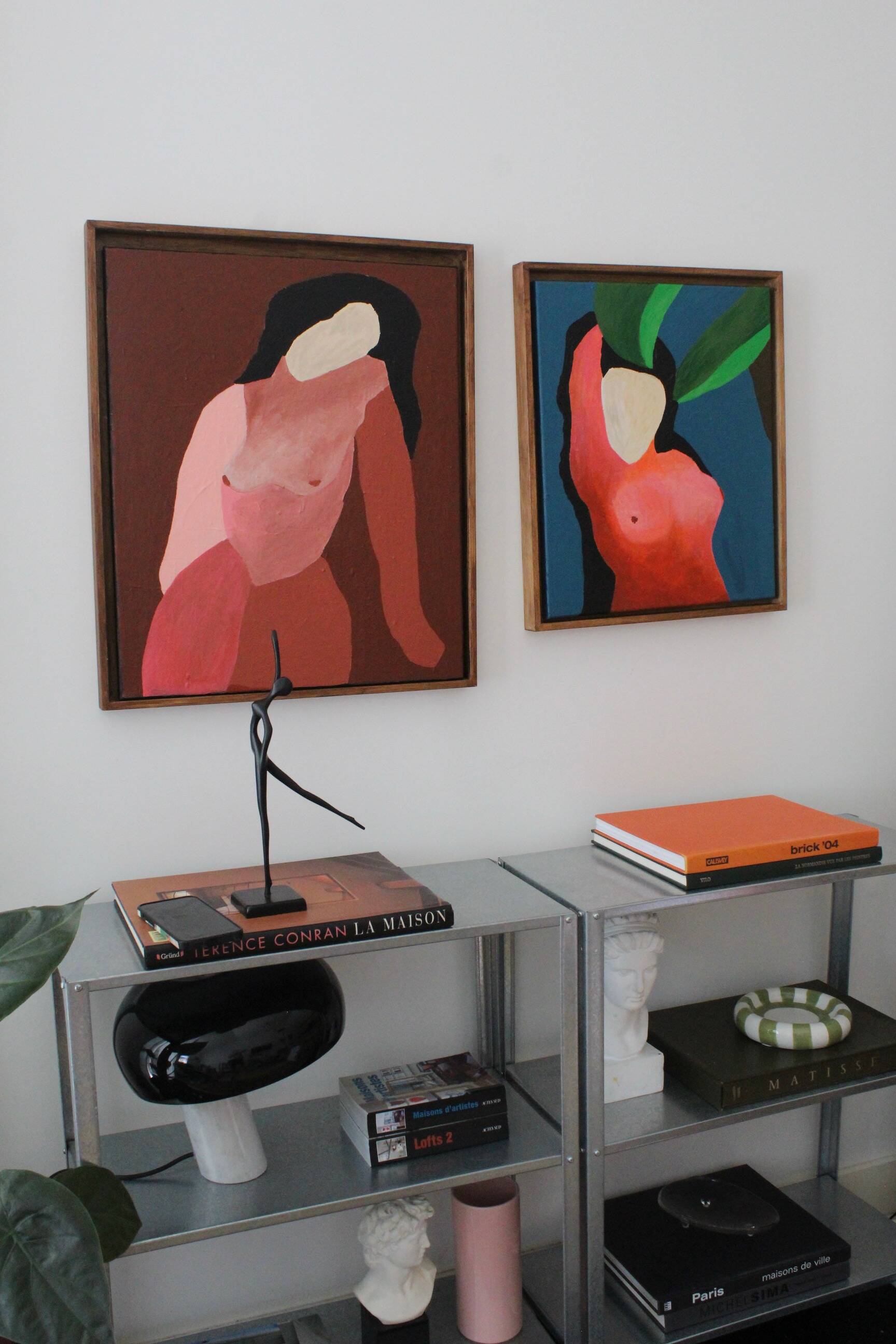 Peinture originale "femme sous un palmier" par Bodasca