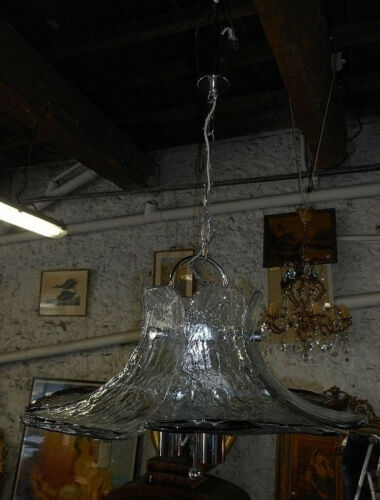 Murano glass plate chandelier from 1960