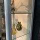 White enamelled metal design showcase. Period 1960