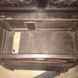Old Breton enclosed bed chest bench