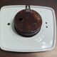 Ceramic wall clock + vintage bayard key