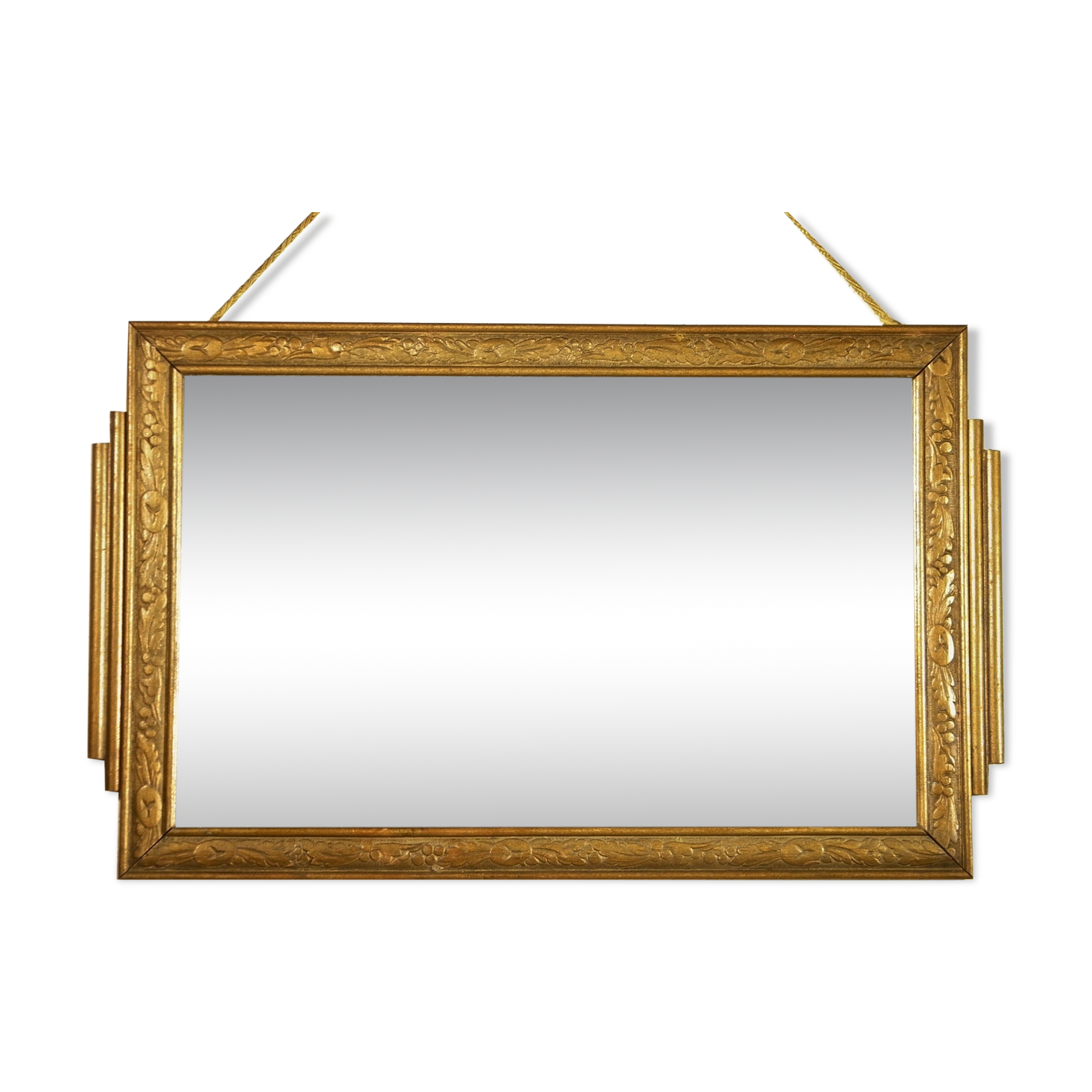 Miroir Art Déco bois doré