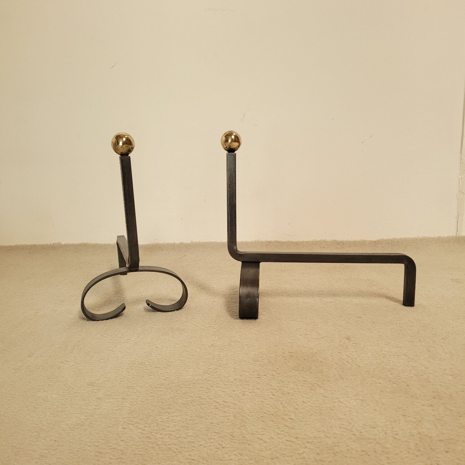 Pair of vintage shirts, brass balls circa 1970