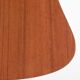 Set of 3 asymmetrical teak nesting tables / side tables / Mid Century Danish Modern Design / 1950s / 1960s