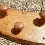 Oak coat rack, vintage