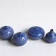 Set of 4 blue ceramic vases - Antonio Lampecco