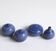 Set of 4 blue ceramic vases - Antonio Lampecco