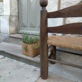 Mulched bench for children
