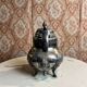 Silver-plated metal coffee and tea pot