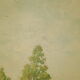 Huile sur toile campagne pastorale 1970
