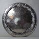 vintage folding oriental coffee table with silver metal top