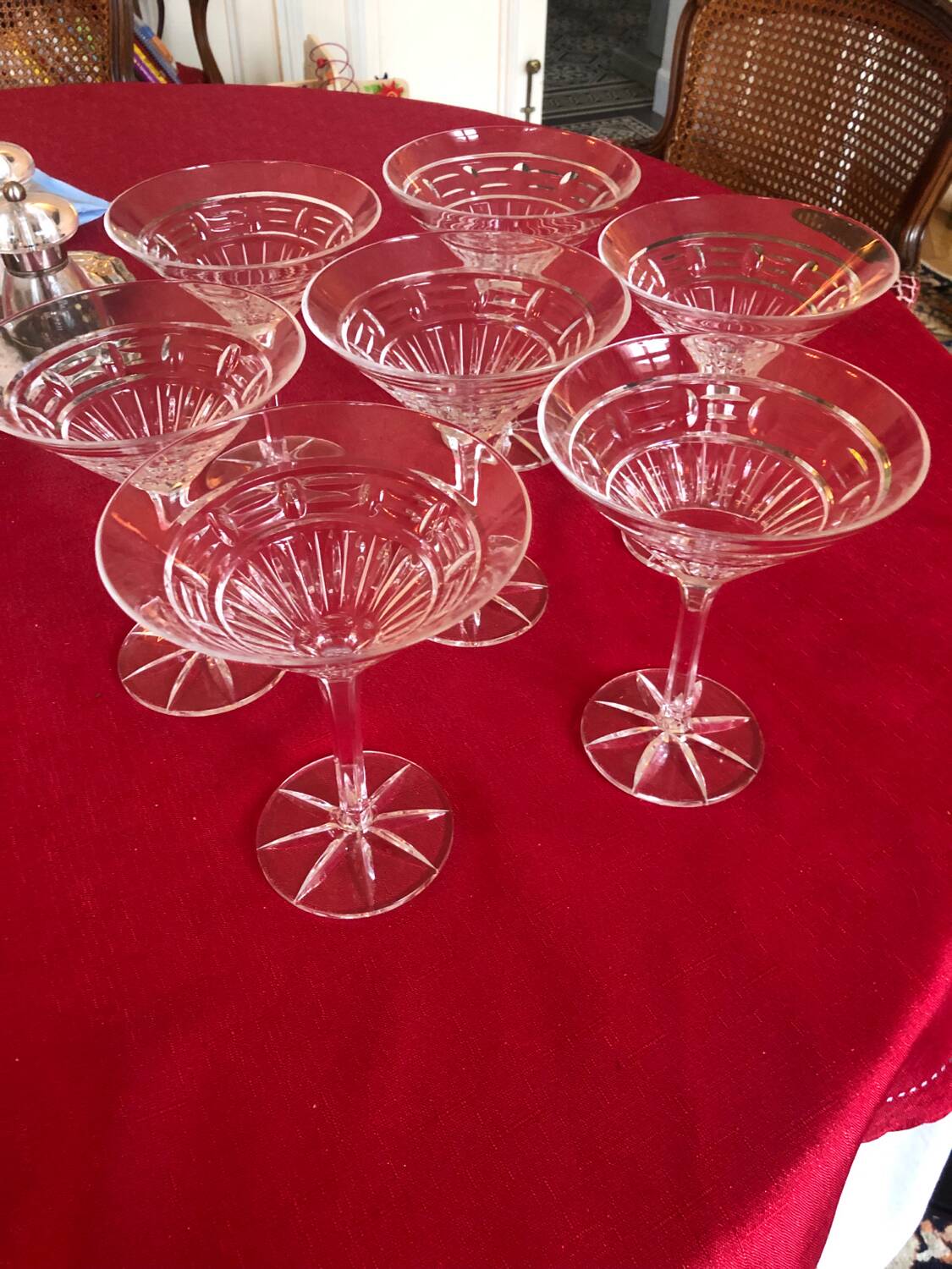 Lot de 7 coupes à dessert