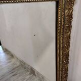 Old gilded stucco mirror