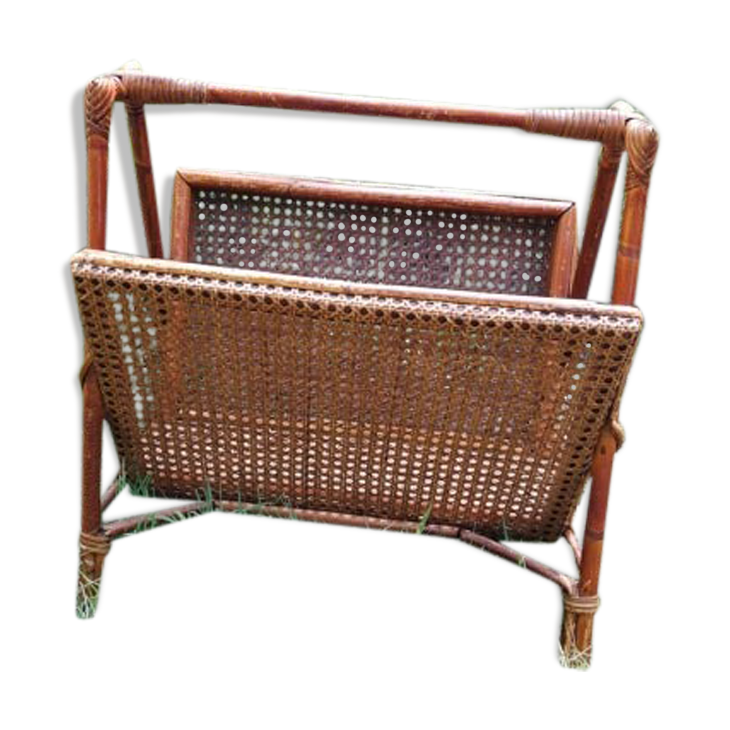 Bamboo and canning magazine holder