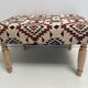 Banc fait main style kilim